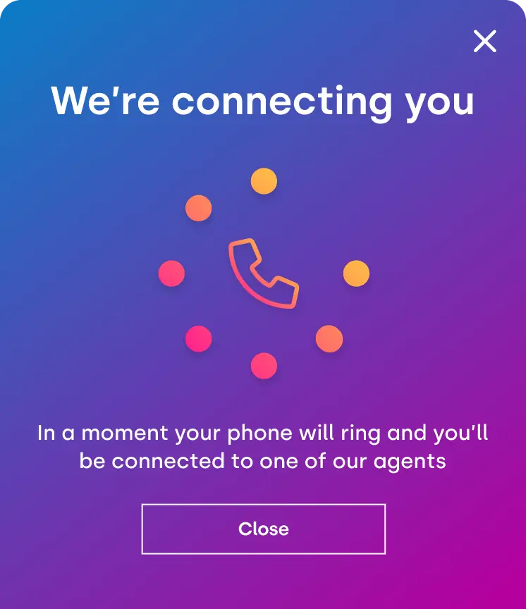 Connecting call chat window for click2call software